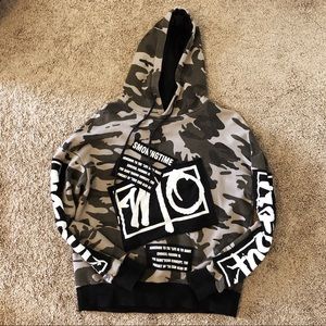 Camo Urban Wear Long Sleeve Hoodie Sweatshirt
